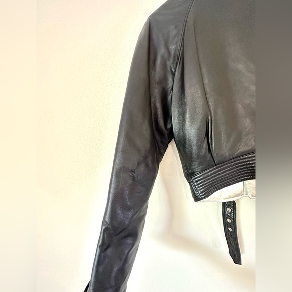 Rare Vintage 90s Gianni Versace Motorcycle Leather Jacket Seen Worn by Prince - Picture 5 of 12